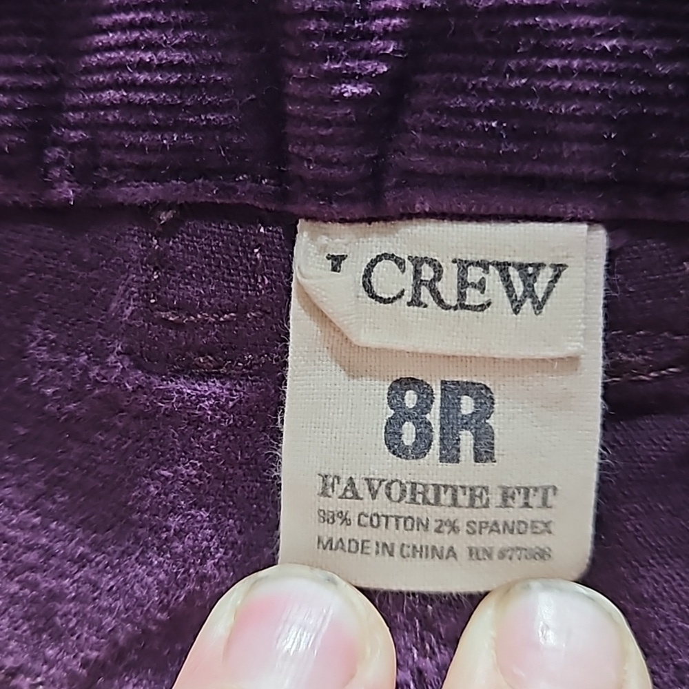 J.Crew, Corduroy pants/jeans 8R, Favorite Fit, Straight Leg, Stretch, Cotton - Picture 6 of 13